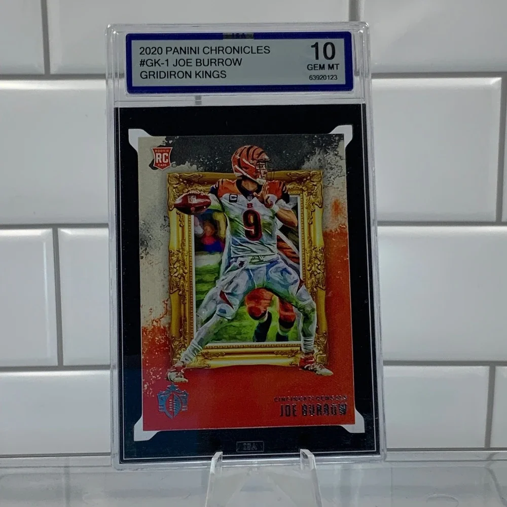Panini Joe Burrow Chronicles Gridiron Kings Rookie Card GK-1 Gem Mint 10